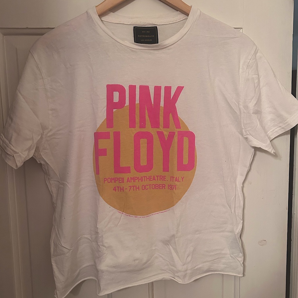 Retro Brand Black Label Pink Floyd Tee, XS, 100% Cotton